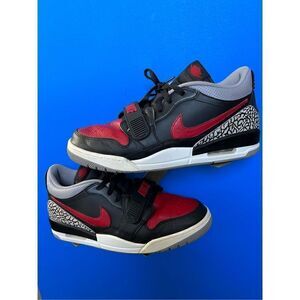 Men's Nike Air Jordan Legacy 312 Low Bred Black Red Cement Sz 11.5 (CD7069-006)